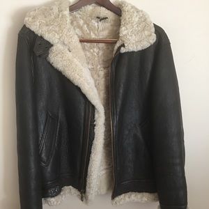 Shearling men’s coat size 44